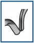 D-ring with flat tines 1.166  1 pc.