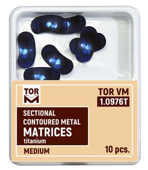 Sectional Contoured Metal Titanium Matrices 1.0976T (10 pcs.)