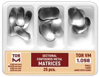Sectional Contoured Metal Matrices 1.098 (25 pcs.)
