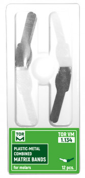 Plastic-Metal Combined Matrix Bands for Molars 1.134 (12 pcs.)