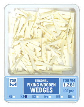 Trigonal Wooden Wedges 1.281(2) (100 pcs.)