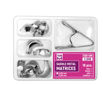 Saddle Contoured Metal Matrices 1.310 (18 pcs.)