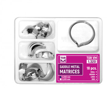Saddle Contoured Metal Matrices 1.320 (18 pcs.)