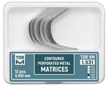 Perforated Metal Matrices. Large with Ledge 1.531(4) (12 pcs.) - TOR VM