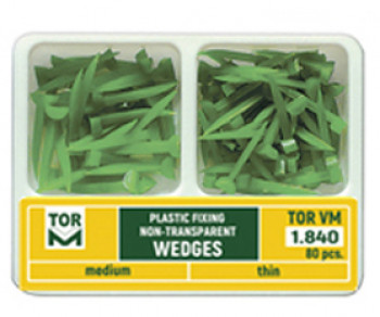 Non-Transparent Plastic Wedges 1.840 (80 pcs.)