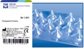 Transparent crowns for coronal part of incisors 1.901 12 pcs.