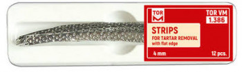 Metal strips for tartar removal with flat edge 1.386 (12pcs.)