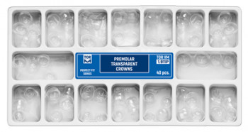 Premolar transparent crowns 1.911P (40 pcs.)